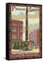 Pioneer Square Totem Pole, Seattle, Washington-Lantern Press-Framed Stretched Canvas