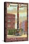 Pioneer Square Totem Pole, Seattle, Washington-Lantern Press-Stretched Canvas