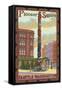 Pioneer Square Totem Pole, Seattle, Washington-Lantern Press-Framed Stretched Canvas
