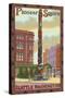 Pioneer Square Totem Pole, Seattle, Washington-Lantern Press-Stretched Canvas