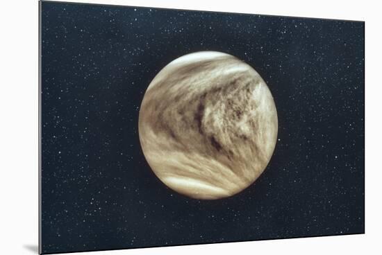 Pioneer-Venus Photo of Venus Showing Cloud Cover-null-Mounted Photographic Print