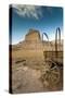 Pioneer Wagon Train Replica, Scottsbluff, Nebraska, USA-Walter Bibikow-Stretched Canvas