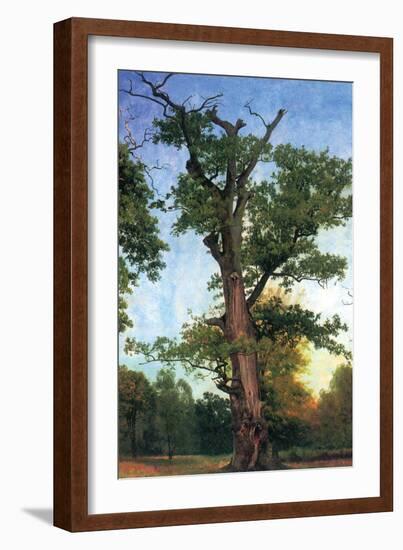 Pioneers of The Forest-Albert Bierstadt-Framed Art Print