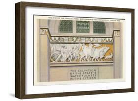 Pioneers Panel, State Capitol, Lincoln, Nebraska-null-Framed Art Print