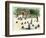 Pioneers Planting Corn on Newly Cleared Land in the Backwoods-null-Framed Giclee Print