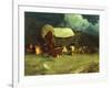 Pioneers-Frank Tenney Johnson-Framed Art Print