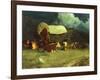 Pioneers-Frank Tenney Johnson-Framed Art Print