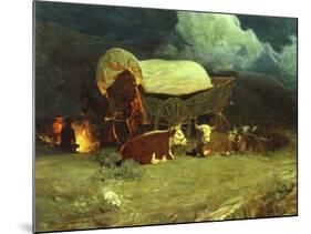 Pioneers-Frank Tenney Johnson-Mounted Art Print