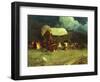 Pioneers-Frank Tenney Johnson-Framed Art Print