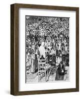 Pious Moslems Gathered at the 'Durbar of God, Mecca, Saudi Arabia, 1922-null-Framed Giclee Print