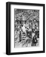 Pious Moslems Gathered at the 'Durbar of God, Mecca, Saudi Arabia, 1922-null-Framed Giclee Print