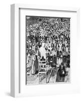 Pious Moslems Gathered at the 'Durbar of God, Mecca, Saudi Arabia, 1922-null-Framed Giclee Print