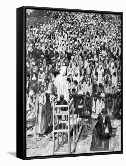 Pious Moslems Gathered at the 'Durbar of God, Mecca, Saudi Arabia, 1922-null-Framed Stretched Canvas