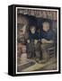 Pip and Joe Gargery-Jessie Willcox-Smith-Framed Stretched Canvas