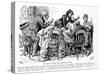 Pip Does not Enjoy his Christmas Dinner, Illustration from Great Expectations-Harry Furniss-Stretched Canvas