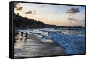 Pipa Beach at Sunset, Rio Grande Do Norte, Brazil, South America-Michael Runkel-Framed Stretched Canvas