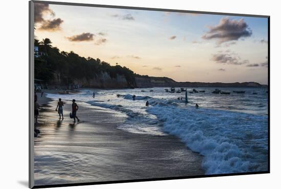 Pipa Beach at Sunset, Rio Grande Do Norte, Brazil, South America-Michael Runkel-Mounted Photographic Print