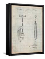 Pipe Cutting Tool Patent-Cole Borders-Framed Stretched Canvas