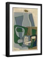 Pipe Et Paquet De Tabac, 1922-Juan Gris-Framed Premium Giclee Print