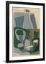 Pipe Et Paquet De Tabac, 1922-Juan Gris-Framed Giclee Print