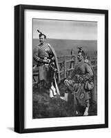 Pipe-Major Reith and Corporal-Piper Reith of the London Scottish, 1896-Gregory & Co-Framed Giclee Print