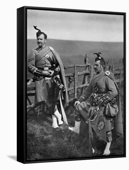 Pipe-Major Reith and Corporal-Piper Reith of the London Scottish, 1896-Gregory & Co-Framed Stretched Canvas