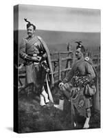 Pipe-Major Reith and Corporal-Piper Reith of the London Scottish, 1896-Gregory & Co-Stretched Canvas