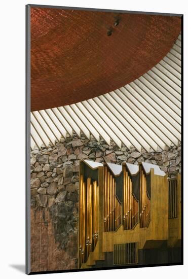 Pipe Organ at Temppeliaukio Church-Jon Hicks-Mounted Photographic Print