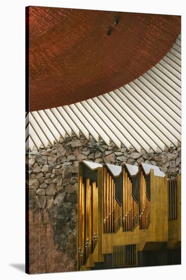 Pipe Organ at Temppeliaukio Church-Jon Hicks-Stretched Canvas