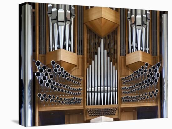 Pipe Organ, Hallgrimskirkja, Main Lutheran Church, Reykjavik, Iceland-Adam Jones-Stretched Canvas