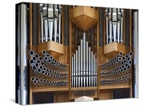 Pipe Organ, Hallgrimskirkja, Main Lutheran Church, Reykjavik, Iceland-Adam Jones-Stretched Canvas