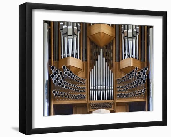 Pipe Organ, Hallgrimskirkja, Main Lutheran Church, Reykjavik, Iceland-Adam Jones-Framed Photographic Print