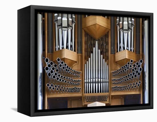 Pipe Organ, Hallgrimskirkja, Main Lutheran Church, Reykjavik, Iceland-Adam Jones-Framed Stretched Canvas