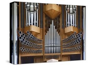 Pipe Organ, Hallgrimskirkja, Main Lutheran Church, Reykjavik, Iceland-Adam Jones-Stretched Canvas