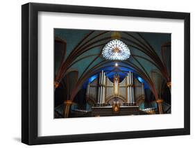Pipe Organ of Montreal Notre-Dame Basilica (French: Basilique Notre-Dame De Montreal), Montreal, Qu-jiawangkun-Framed Photographic Print