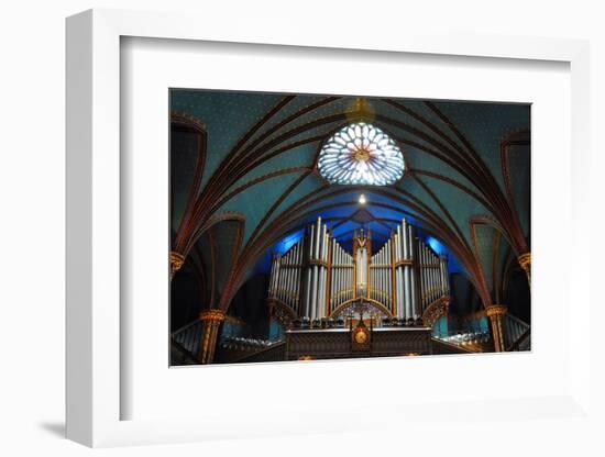 Pipe Organ of Montreal Notre-Dame Basilica (French: Basilique Notre-Dame De Montreal), Montreal, Qu-jiawangkun-Framed Photographic Print