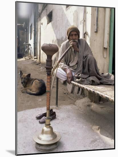 Pipe Smoker, Delhi, India-John Henry Claude Wilson-Mounted Photographic Print