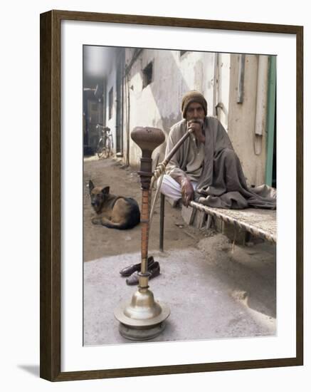 Pipe Smoker, Delhi, India-John Henry Claude Wilson-Framed Photographic Print