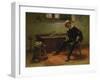 Pipe Smoker in a Traditional German Dressing, 1893-Albert Schröder-Framed Giclee Print