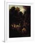 Pipe-Smoking Farmer Outside Doorway of His Cabin-Thomas Gainsborough-Framed Giclee Print