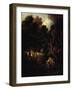 Pipe-Smoking Farmer Outside Doorway of His Cabin-Thomas Gainsborough-Framed Giclee Print