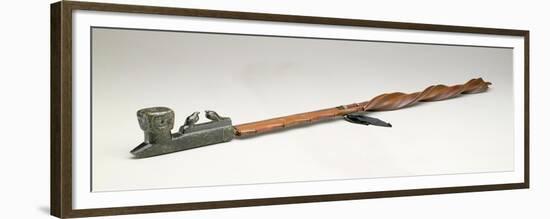 Pipe Stem, Chippewa, C.1850 (Wood and Metal)-American-Framed Premium Giclee Print