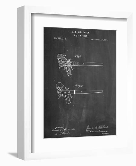 Pipe Wrench Tool Patent-null-Framed Art Print