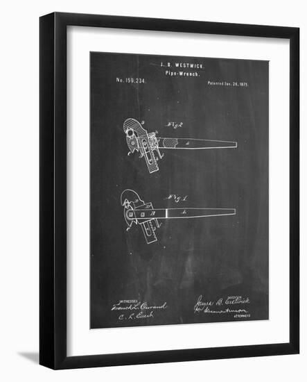 Pipe Wrench Tool Patent-null-Framed Art Print