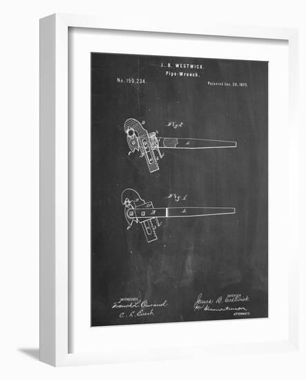 Pipe Wrench Tool Patent-null-Framed Art Print