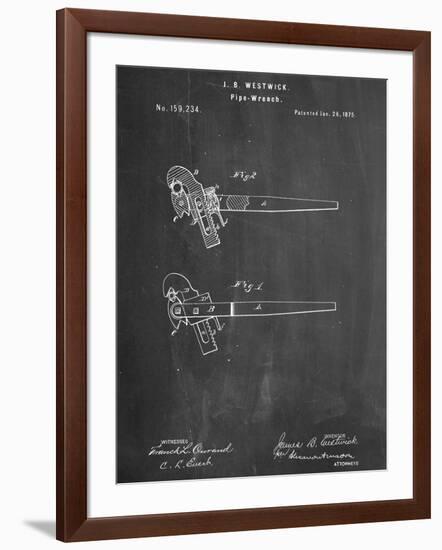 Pipe Wrench Tool Patent-null-Framed Art Print