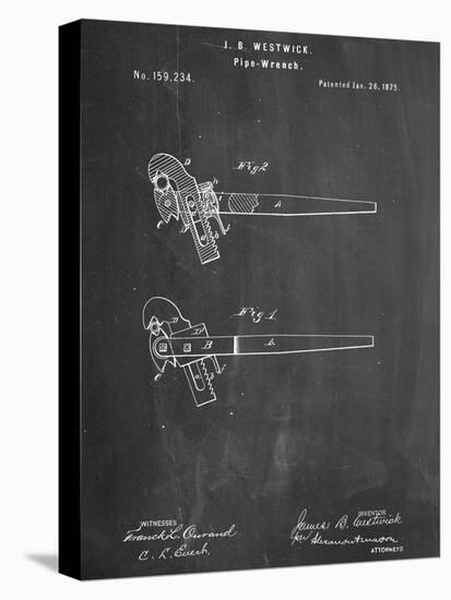 Pipe Wrench Tool Patent-null-Stretched Canvas