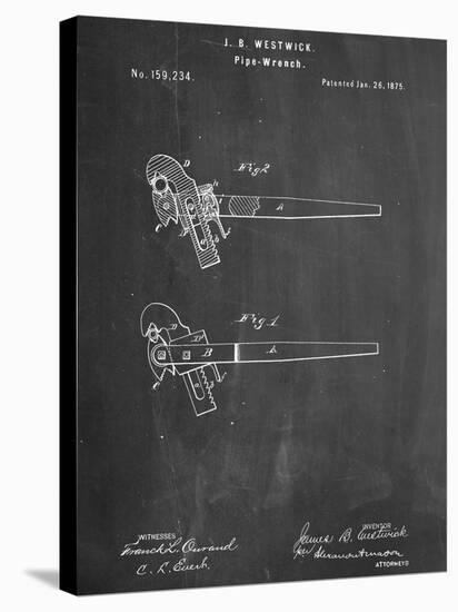 Pipe Wrench Tool Patent-null-Stretched Canvas