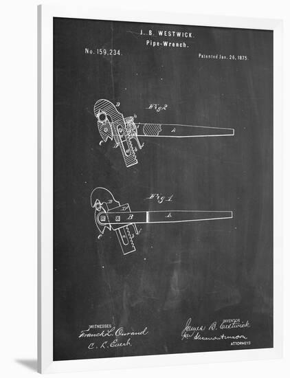 Pipe Wrench Tool Patent-null-Framed Art Print