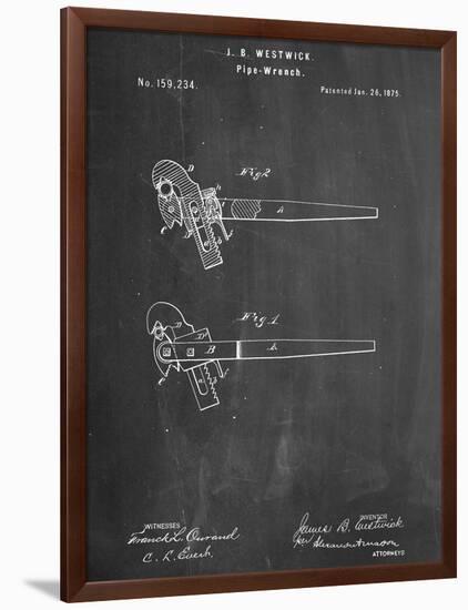 Pipe Wrench Tool Patent-null-Framed Art Print